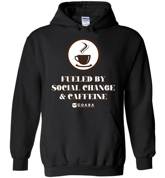 COABA - Fueled By Social Change & Caffeine - Gildan Heavy Blend Hoodie