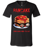 Neu World - Pancake - Canvas Unisex V-Neck T-Shirt