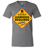 COABA - Learning Required, Adulting Optional - Canvas Unisex V-Neck T-Shirt