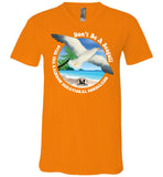 Over The Rainbow Behavioral Consultants - Don't Be A Seagull - Canvas Unisex V-Neck T-Shirt