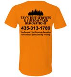 Tay's Tree Services - Essentials - Canvas Unisex V-Neck T-Shirt