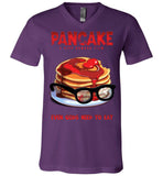 Neu World - Pancake - Canvas Unisex V-Neck T-Shirt