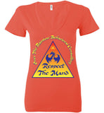 Over The Rainbow Behavioral Consulting - Respect The Mand - Bella Ladies Deep V-Neck