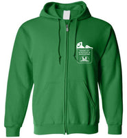 Over The Rainbow Behavioral Consulting - Hanging Out In The Pocket Of Disappointment - Gildan Zip Hoodie
