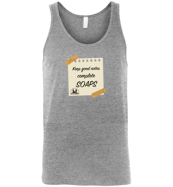 Over The Rainbow Behavioral Consulting - Keep Good Notes Complete SOAPS - Canvas Unisex Tank