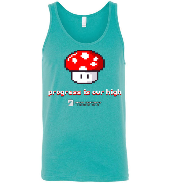 Seven Dimensions - Progress Is Our High - Canvas Unisex Tank