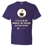 Seven Dimensions - Fueled By Moral Outrage & Caffeine - Anvil Fashion T-Shirt