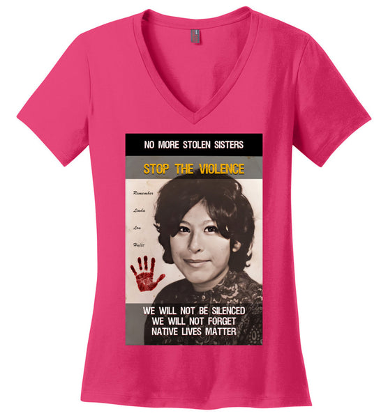 No More Stolen Sisters - District Made Ladies Perfect Weight V-Neck