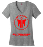 Neu World Studios - Scatternailious Meta-Corp 01 - District Made Ladies Perfect Weight V-Neck