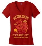 Kowloon Restaurant Union - Essentials - District Made Ladies Perfect Weight V-Neck