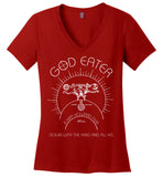 Neu World - God Eater - District Made Ladies Perfect Weight V-Neck