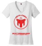 Neu World Studios - Scatternailious Meta-Corp 02 - District Made Ladies Perfect Weight V-Neck