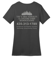 Tay's Tree Service - Essentials 2 - District Made Ladies Perfect Weight Tee