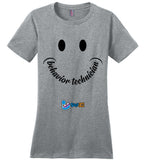 Step In Autism - Smiley Behavior Technician - District Made Ladies Perfect Weight Tee