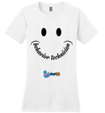 Step In Autism - Smiley Behavior Technician - District Made Ladies Perfect Weight Tee