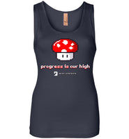Seven Dimensions - Progress Is Our High - Next Level Womens Jersey Tank