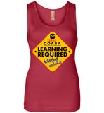 COABA - Learning Required, Adulting Optional - Next Level Womens Jersey Tank