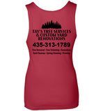 Tay's Tree Services - Essentials - Next Level Womens Jersey Tank