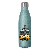 May the 5th - Insulated Stainless Steel Water Bottle - turquoise glitter