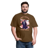 First Coffee, Then Magic Wizard - Unisex Classic T-Shirt - brown