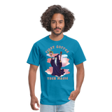 First Coffee, Then Magic Wizard - Unisex Classic T-Shirt - turquoise