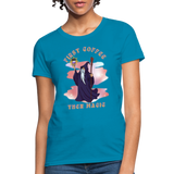 First Coffee, Then Magic Wizard - Women's T-Shirt - turquoise