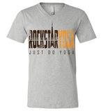 Rockstar Yoga Retro 02 - Canvas Unisex V-Neck T-Shirt