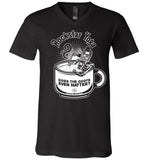 Rockstar Yoga - Canvas Unisex V-Neck T-Shirt