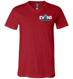 Evans Cleaning Service - Canvas Unisex V-Neck T-Shirt