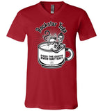 Rockstar Yoga - Canvas Unisex V-Neck T-Shirt