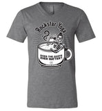 Rockstar Yoga - Canvas Unisex V-Neck T-Shirt
