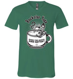 Rockstar Yoga - Canvas Unisex V-Neck T-Shirt