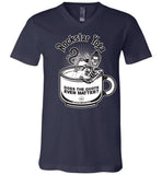 Rockstar Yoga - Canvas Unisex V-Neck T-Shirt