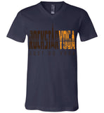 Rockstar Yoga Retro 02 - Canvas Unisex V-Neck T-Shirt