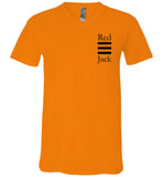 Red Jack - Canvas Unisex V-Neck T-Shirt
