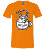 Rockstar Yoga - Canvas Unisex V-Neck T-Shirt