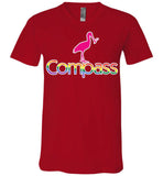 Compass Therapeutic Services - Canvas Unisex V-Neck T-Shirt