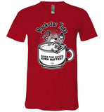 Rockstar Yoga - Canvas Unisex V-Neck T-Shirt