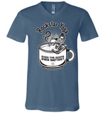Rockstar Yoga - Canvas Unisex V-Neck T-Shirt