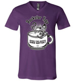 Rockstar Yoga - Canvas Unisex V-Neck T-Shirt