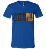 Rockstar Yoga Retro 02 - Canvas Unisex V-Neck T-Shirt