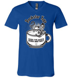 Rockstar Yoga - Canvas Unisex V-Neck T-Shirt