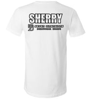 Seven Dimensions - Sherry, Neon - Canvas Unisex V-Neck T-Shirt