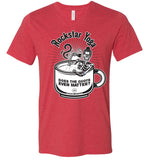 Rockstar Yoga - Canvas Unisex V-Neck T-Shirt