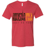 Rockstar Yoga Retro 02 - Canvas Unisex V-Neck T-Shirt