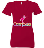 Compass Therapeutic Services - Bella Ladies Deep V-Neck