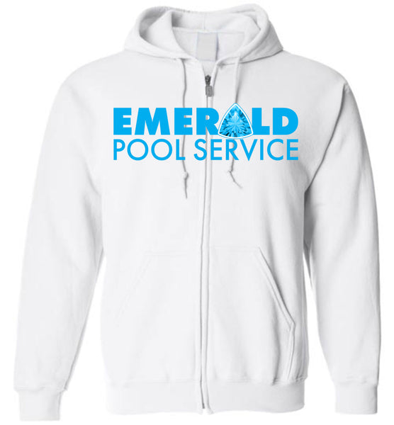 Emerald Pool Service 02 - Gildan Zip Hoodie