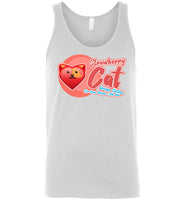 Strawberry Cat - Lifestyle - Canvas Unisex Tank