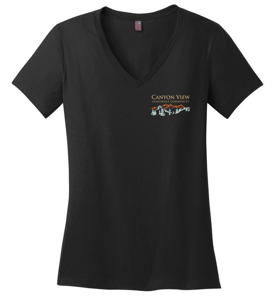 Canyon View Apartments - STAFF - District Made Ladies Perfect Weight V-Neck