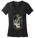 Rockstar Yoga - Sugar - District Made Ladies Perfect Weight V-Neck